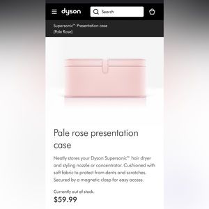 Dyson Pale rose presentation case LIKE NEW